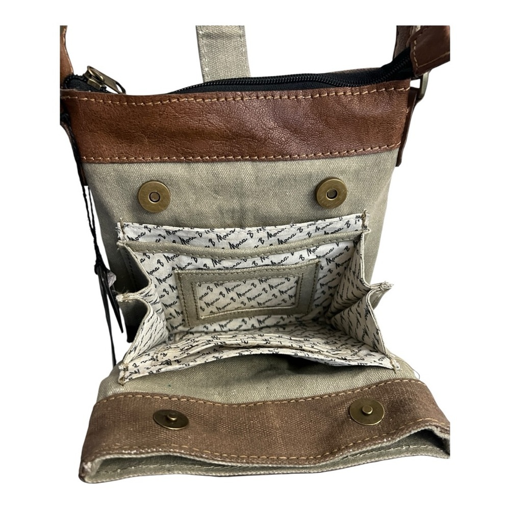 Mona B intermix crossbody sage M-5031 - Picture 3 of 9